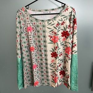 Beautiful Cream Floral Top